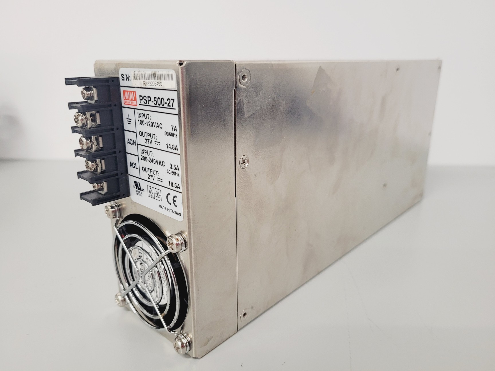 Image of Synrad 48-2SWL CO2 Laser With Mean Well PSP-500-27 Switching Power Supply Lab