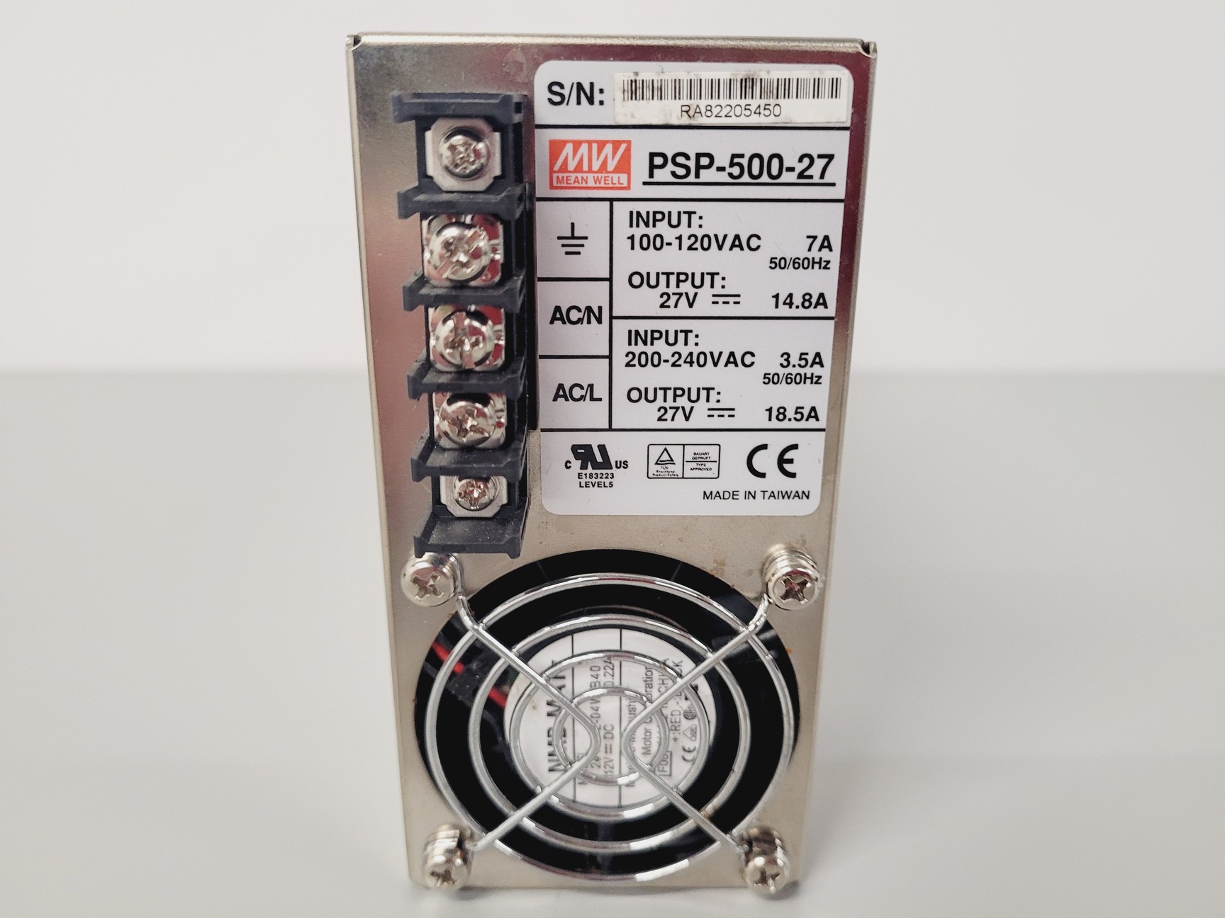 Image of Synrad 48-2SWL CO2 Laser With Mean Well PSP-500-27 Switching Power Supply Lab