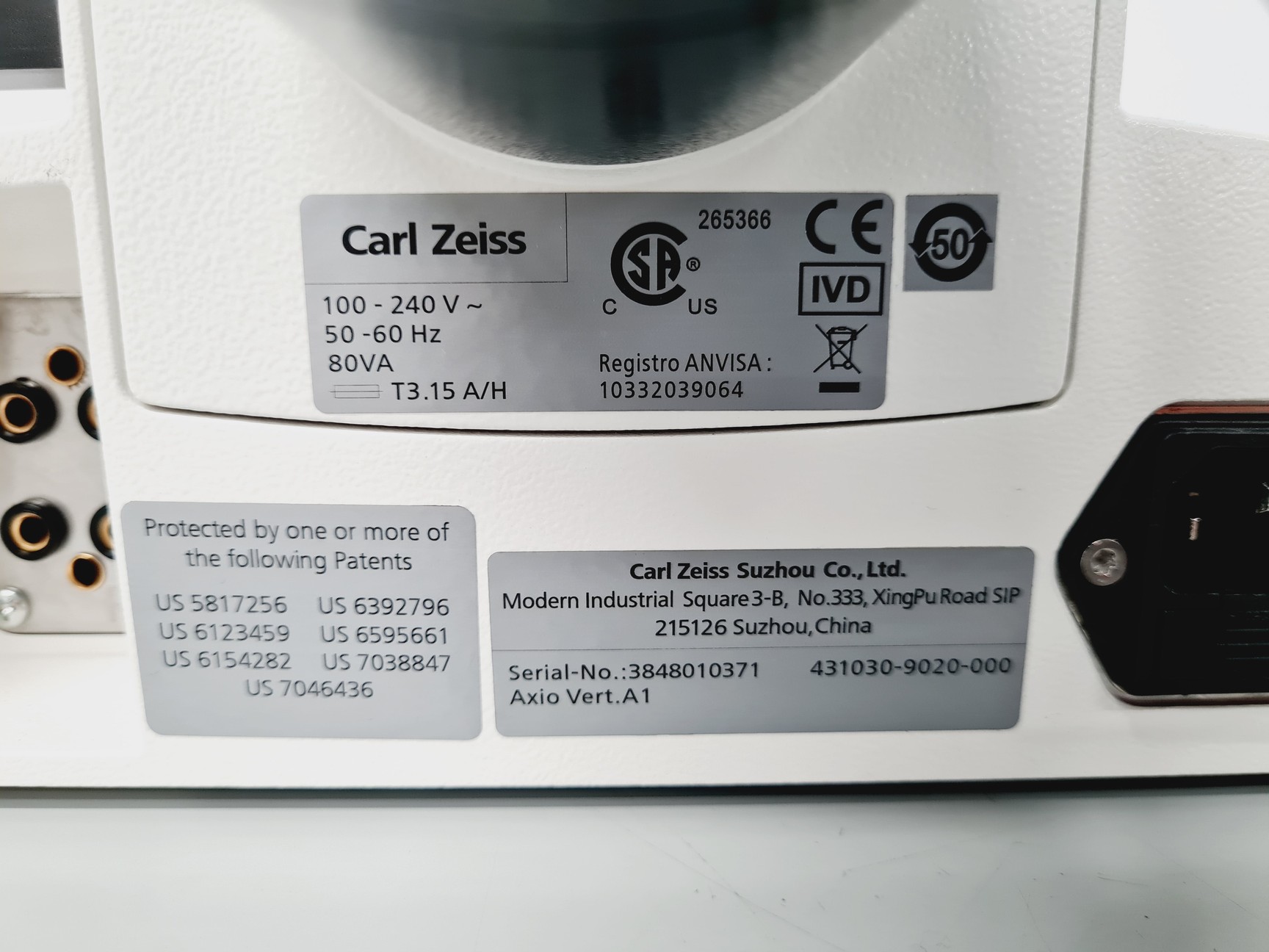 Image of Zeiss Axio Vert A1 Microscope w/ 5 x Objectives 5x/10x/20x/50x/100x & Software