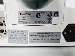 Thumbnail image of Zeiss Axio Vert A1 Microscope w/ 5 x Objectives 5x/10x/20x/50x/100x & Software