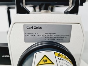Thumbnail image of Zeiss Axio Vert A1 Microscope w/ 5 x Objectives 5x/10x/20x/50x/100x & Software