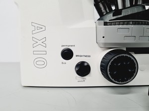 Thumbnail image of Zeiss Axio Vert A1 Microscope w/ 5 x Objectives 5x/10x/20x/50x/100x & Software