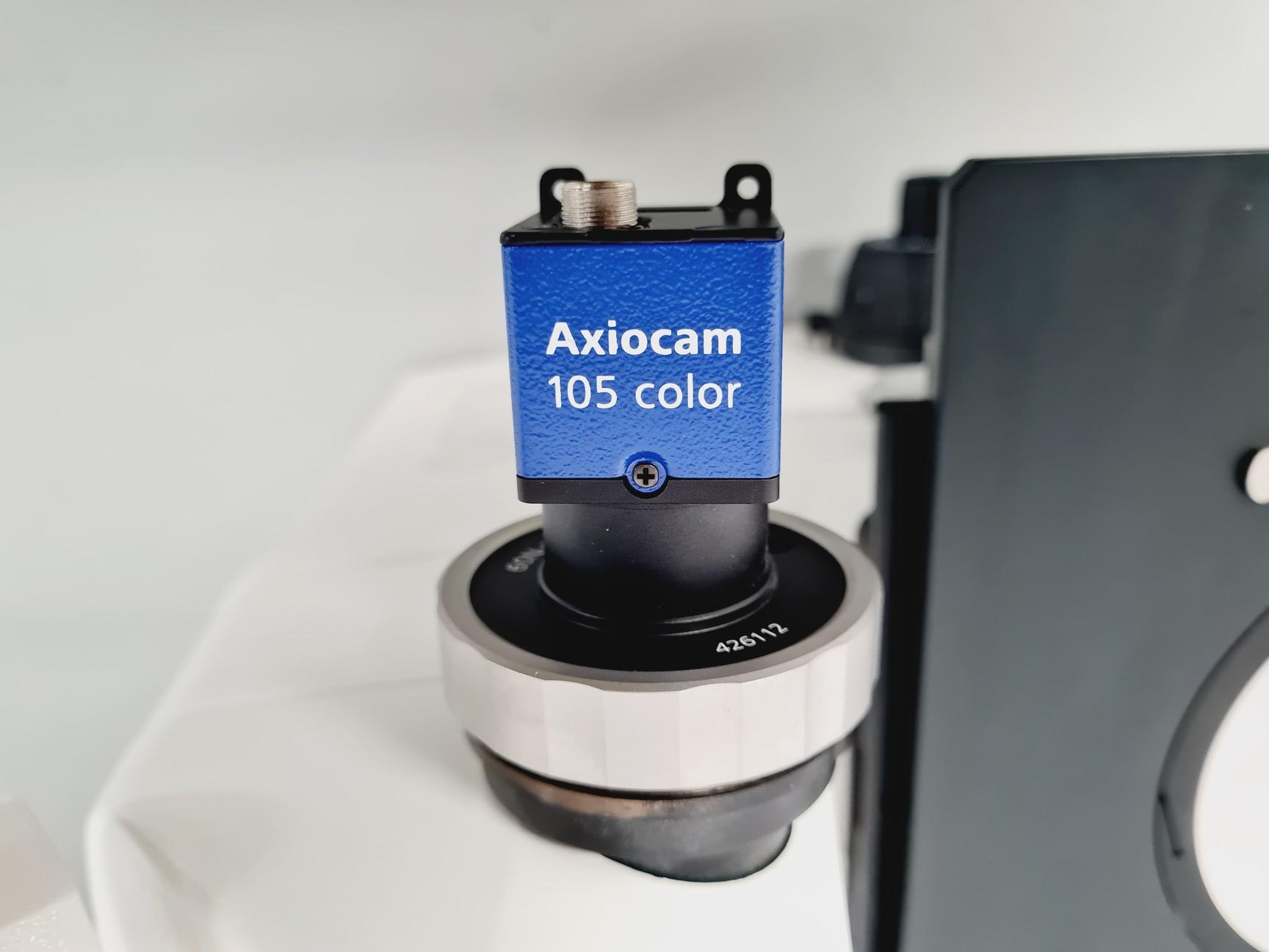 Image of Zeiss Axio Vert A1 Microscope w/ 5 x Objectives 5x/10x/20x/50x/100x & Software