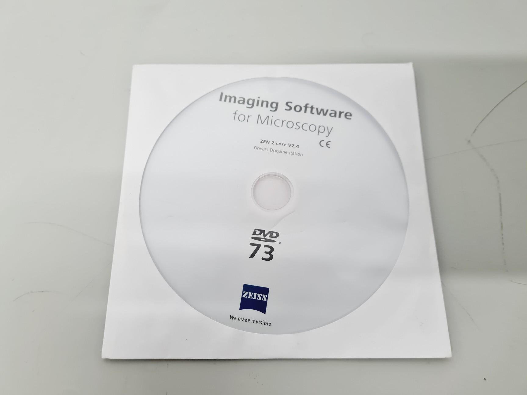 Image of Zeiss Axio Vert A1 Microscope w/ 5 x Objectives 5x/10x/20x/50x/100x & Software
