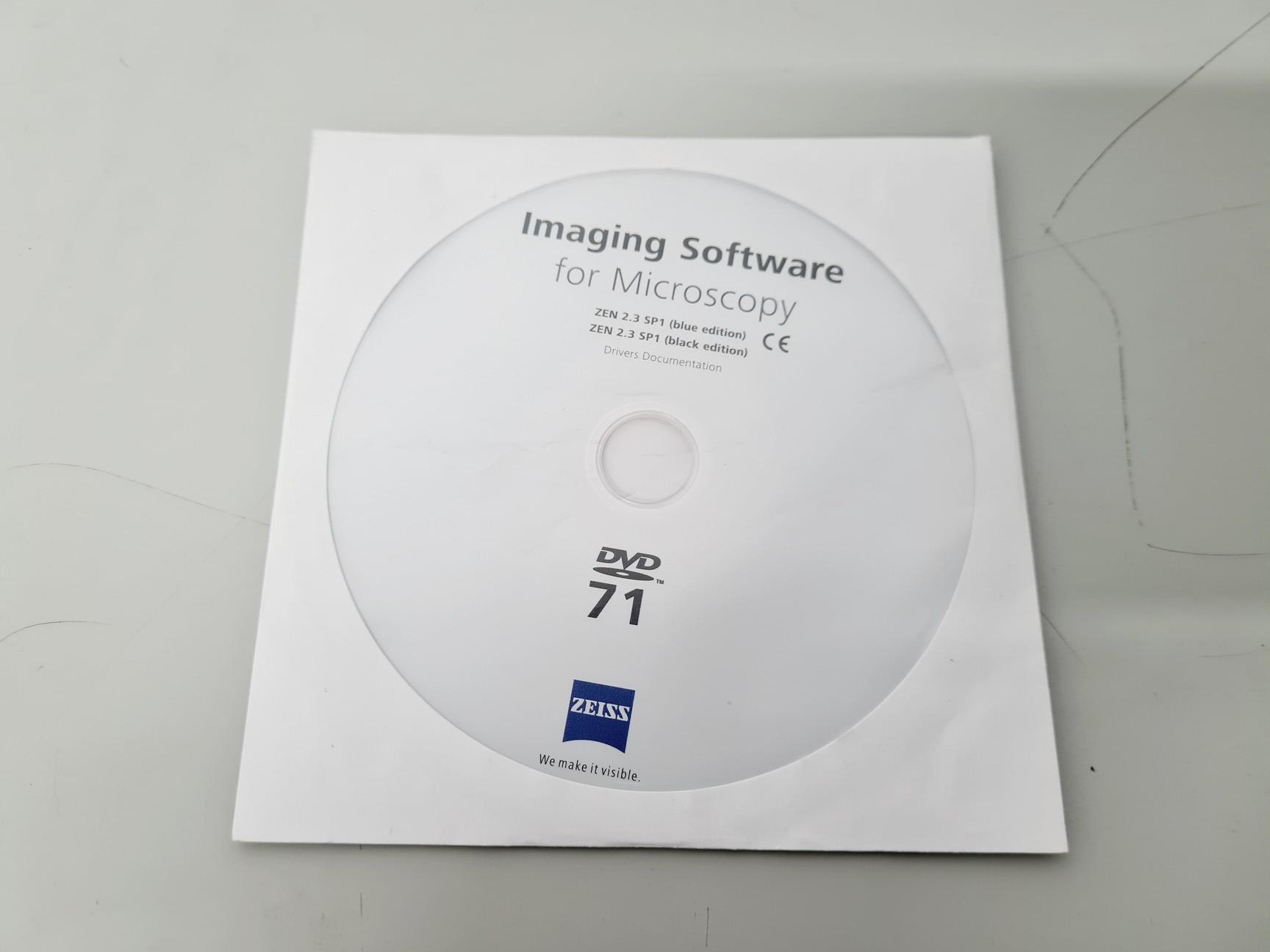 Image of Zeiss Axio Vert A1 Microscope w/ 5 x Objectives 5x/10x/20x/50x/100x & Software