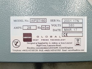 Thumbnail image of Adkins AIPST 160 Heat Press - Spares/Repair 
