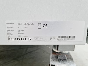 Thumbnail image of Binder BD 720 E3.1 Incubator Lab