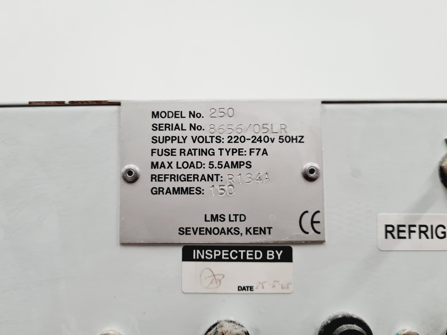 Image of LMS 250 Refrigerated Incubator - Spares/Repair Lab