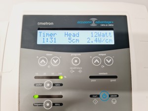 Thumbnail image of Metron Accusonic Advantage with 1 MHz & 3 MHz Ultrasound Probes