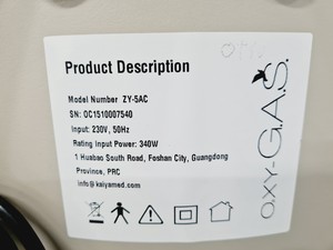 Thumbnail image of OXY-Gas ZY-5AC Oxygen Concentrator Lab
