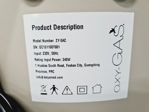 Thumbnail image of OXY-Gas Type ZY-5AC Oxygen Concentrator Lab
