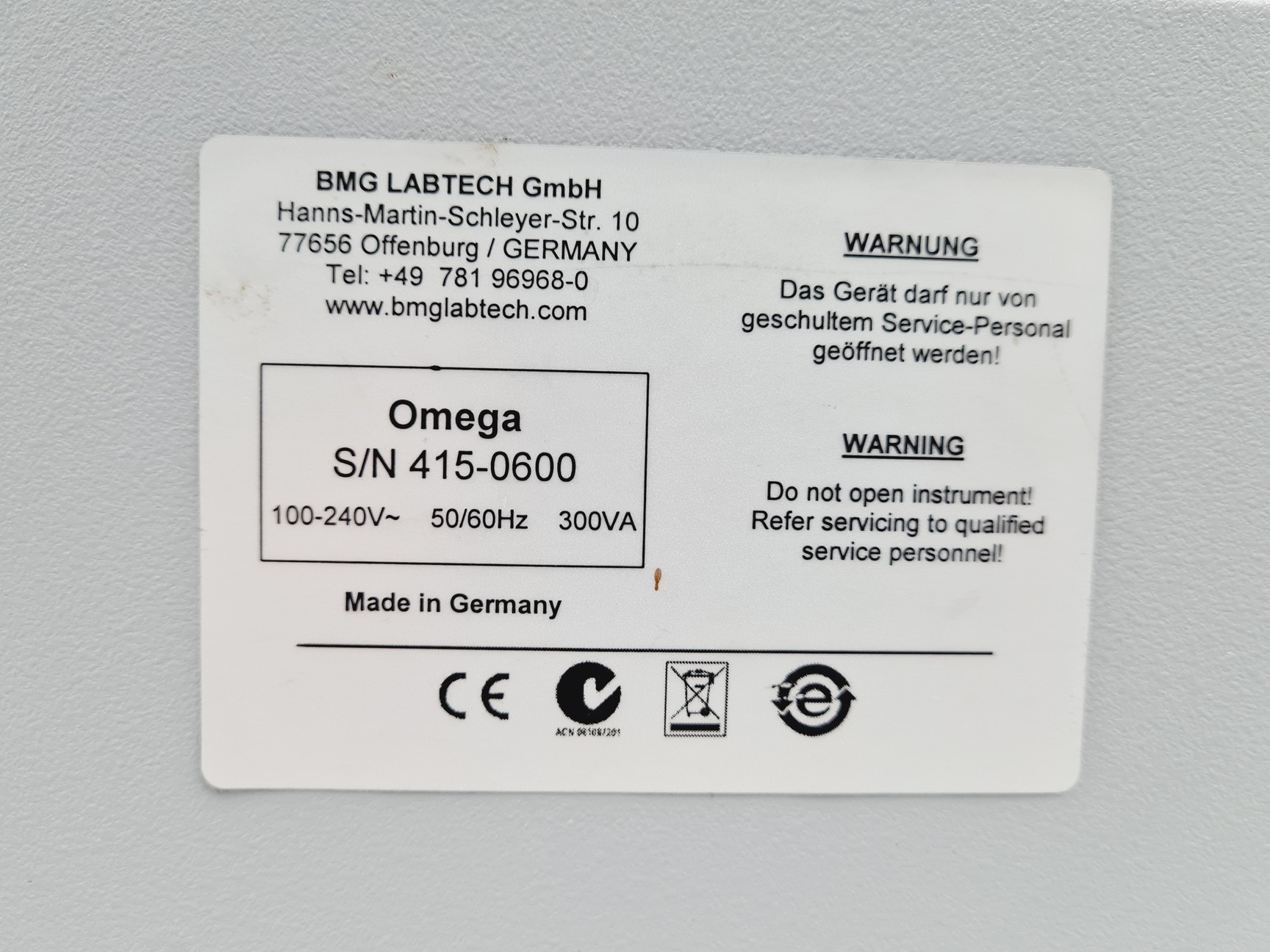 Image of BMG Labtech POLARstar Omega Microplate Reader Lab