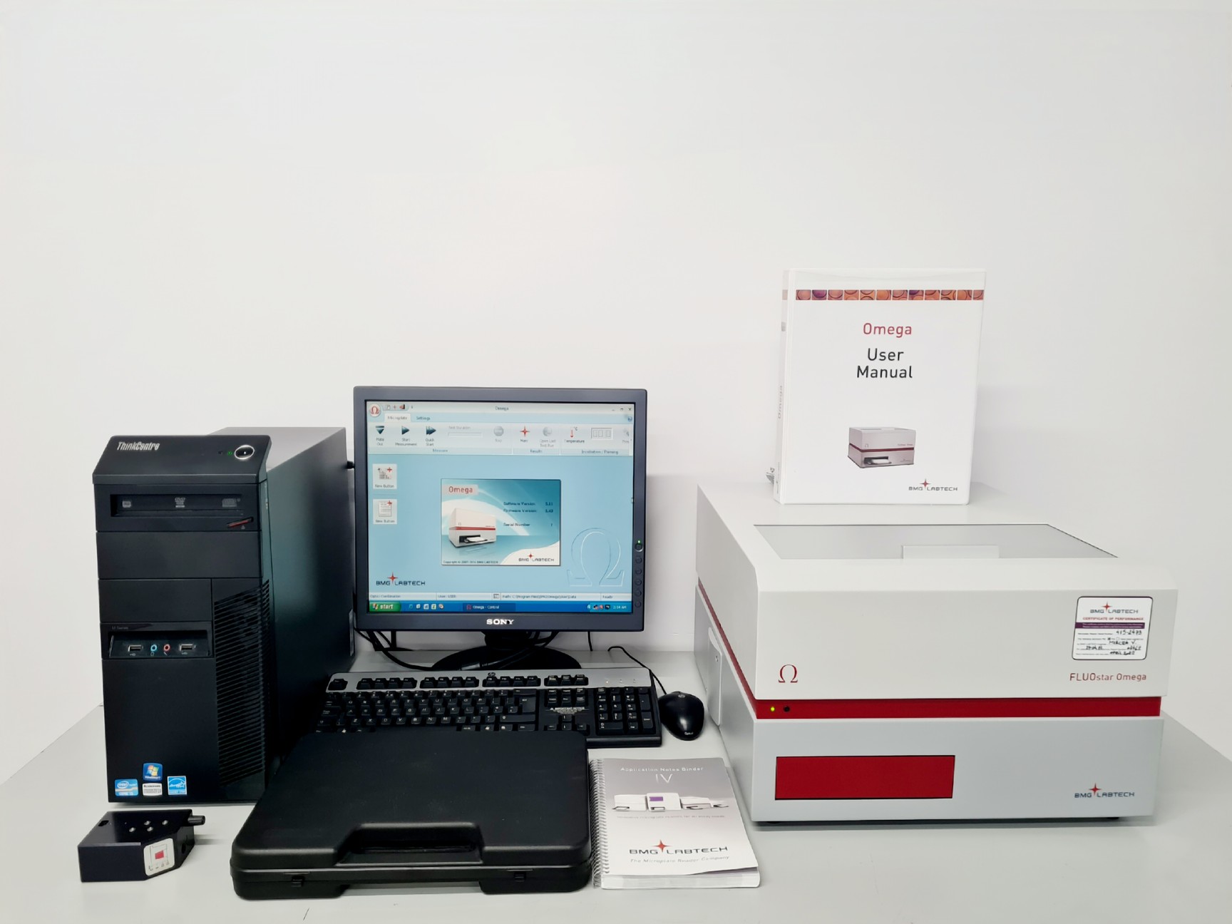 Image of BMG Labtech FLUOstar Omega Microplate Reader w/ Accessories Lab