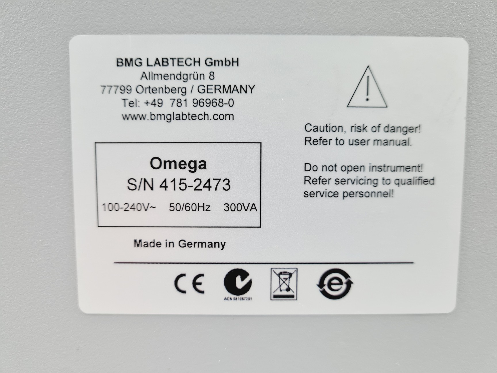 Image of BMG Labtech FLUOstar Omega Microplate Reader w/ Accessories Lab