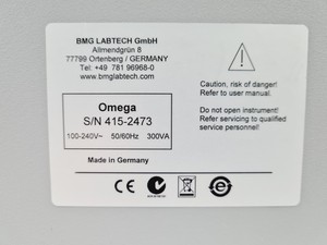 Thumbnail image of BMG Labtech FLUOstar Omega Microplate Reader w/ Accessories Lab