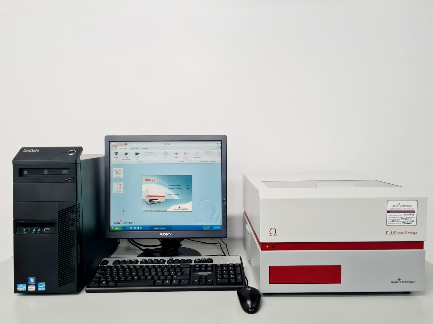 Image of BMG Labtech FLUOstar Omega Microplate Reader w/ Accessories Lab