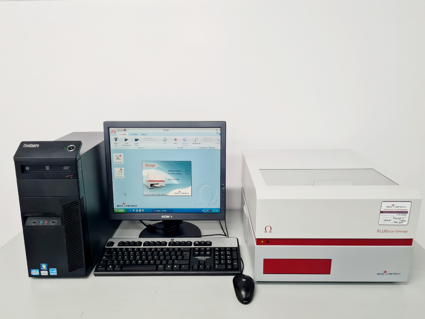 Image of BMG Labtech FLUOstar Omega Microplate Reader w/ Accessories Lab