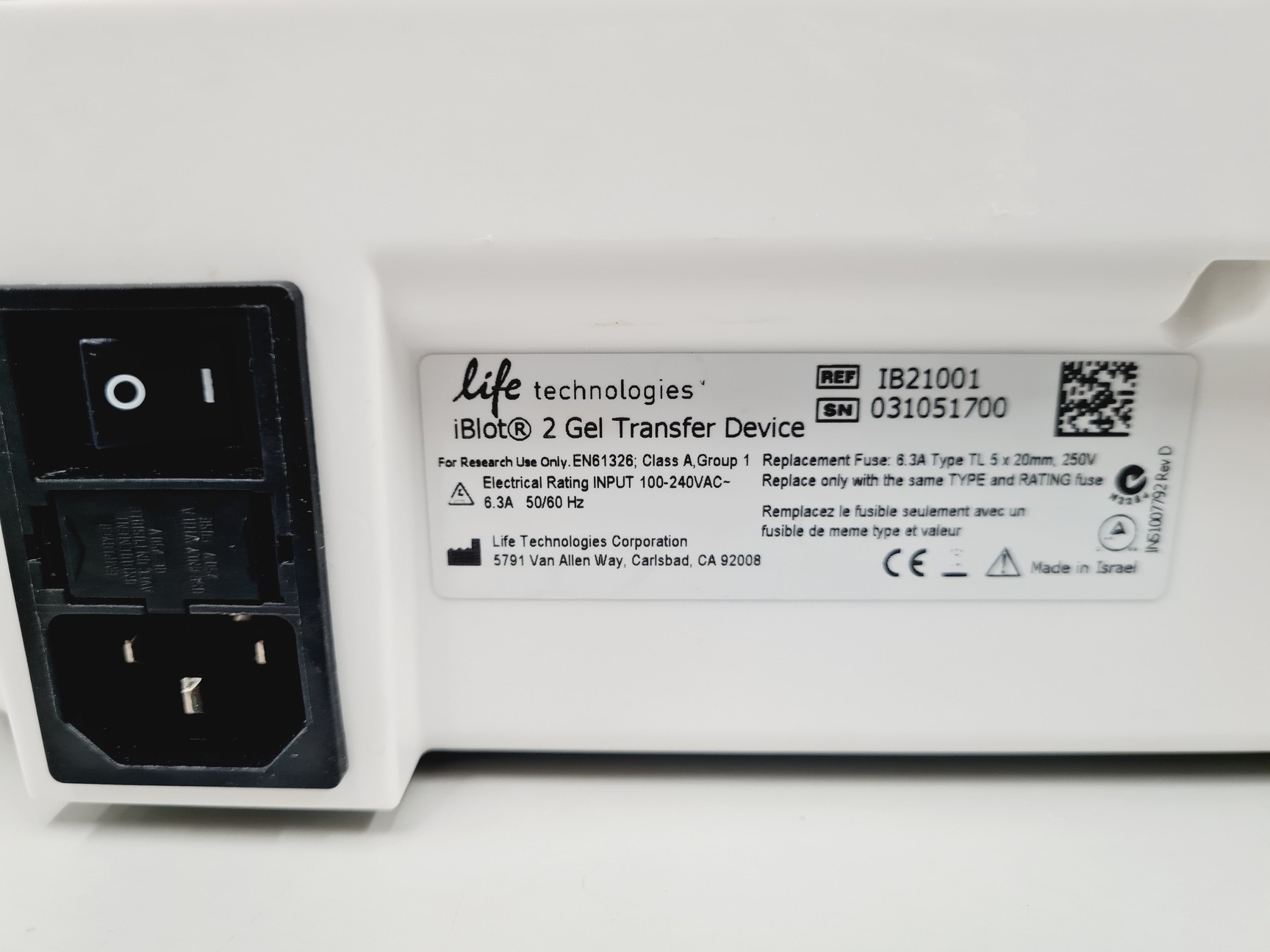 Image of Life Technologies iBlot 2 Gel Transfer Device Lab