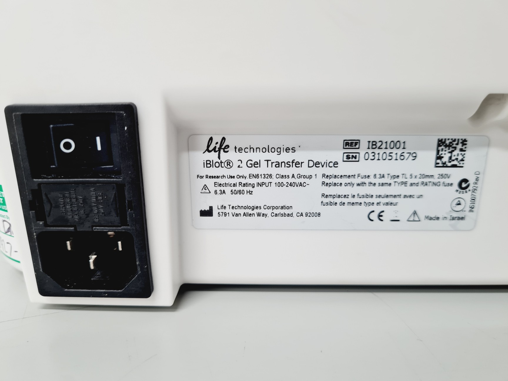 Image of Life Technologies Type iBlot 2 Gel Transfer Device