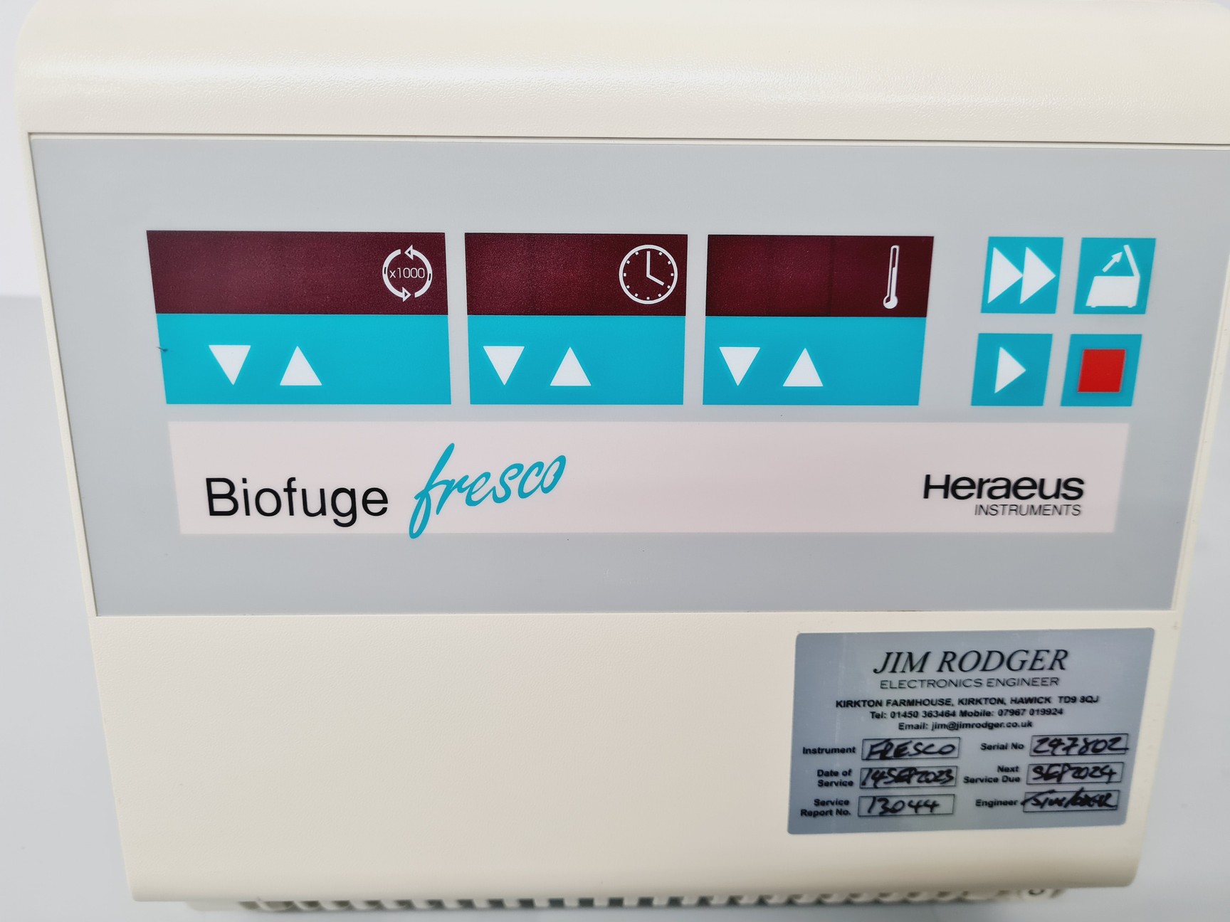 Image of Heraeus Biofuge Fresco Centrifuge w/ PP 1/97 #3324 Rotor Lab