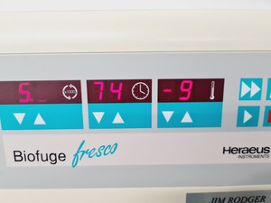 Thumbnail image of Heraeus Biofuge Fresco Centrifuge w/ PP 1/97 #3324 Rotor Lab
