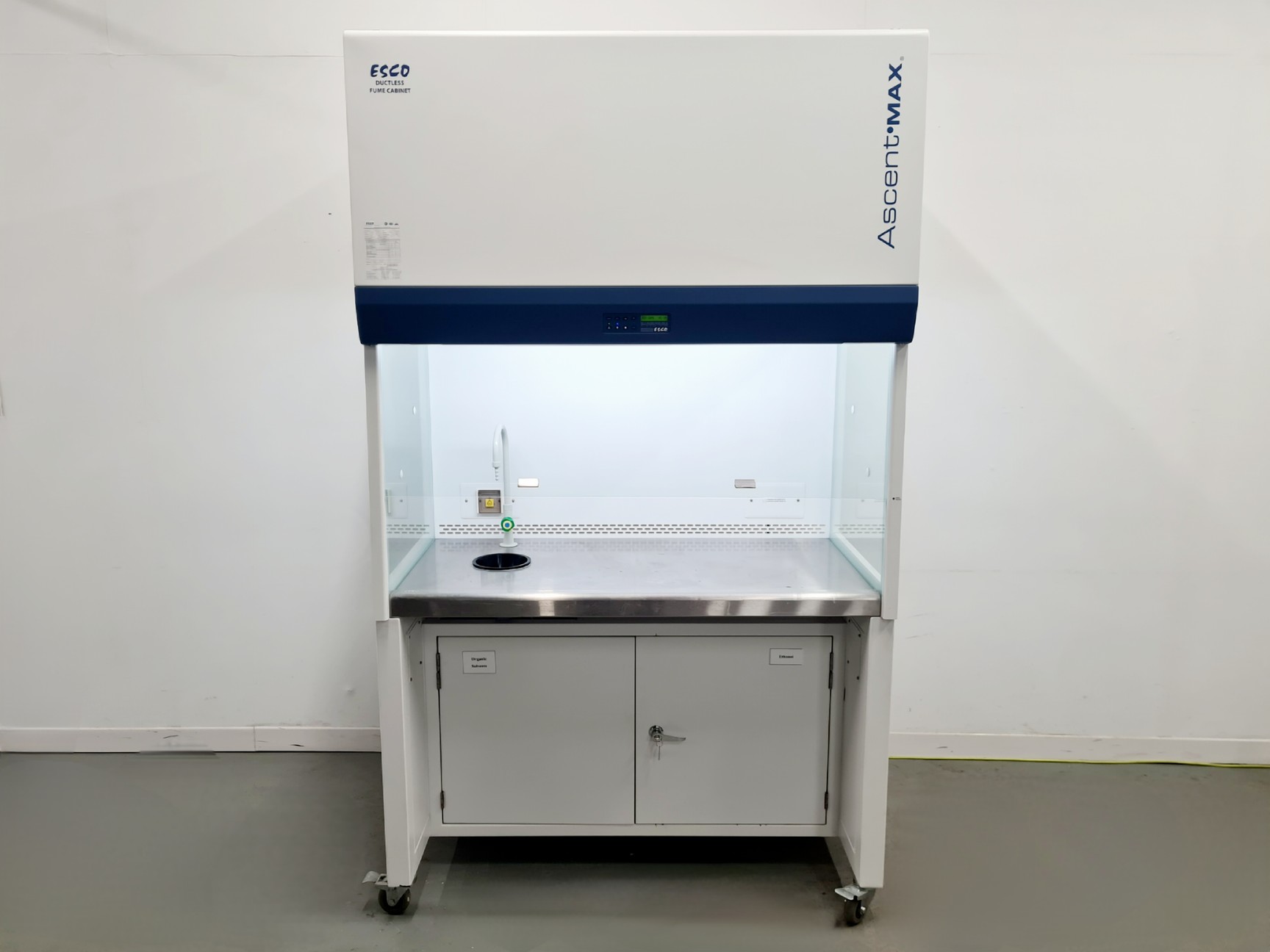 Image of Esco Ductless Fume Cabinet Model ADC-4B1 w/ BCC-4B0 Cabinet Lab