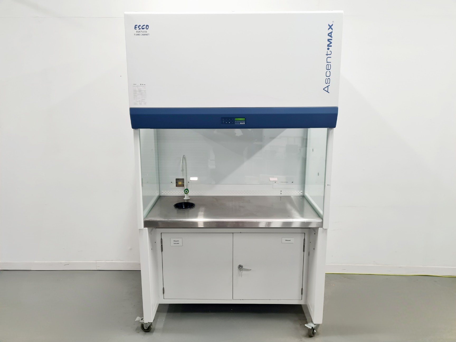 Image of Esco Ductless Fume Cabinet Model ADC-4B1 w/ BCC-4B0 Cabinet Lab