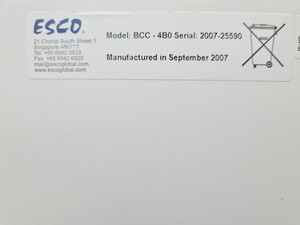 Thumbnail image of Esco Ductless Fume Cabinet Model ADC-4B1 w/ BCC-4B0 Cabinet Lab