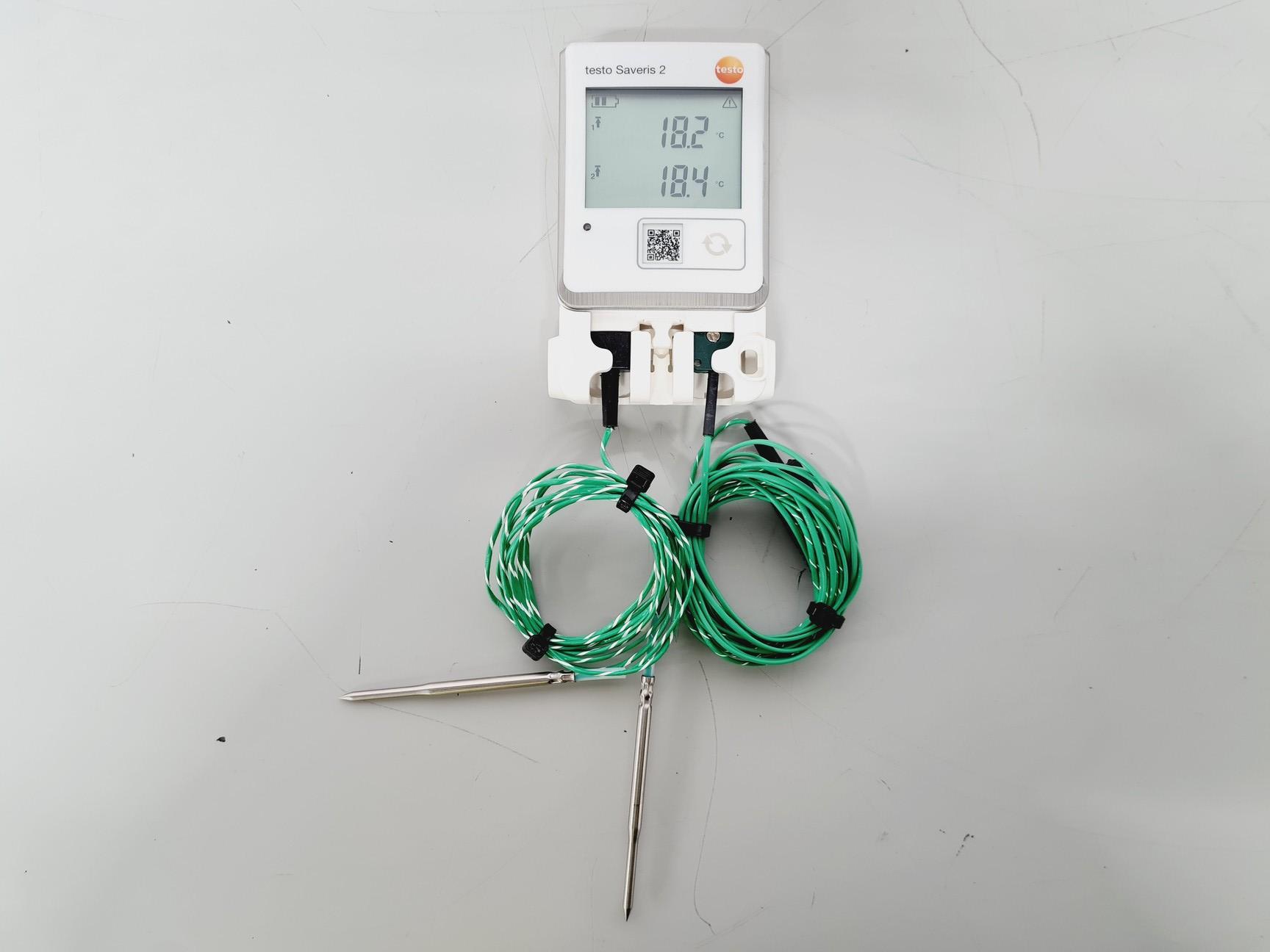 Image of 4 x Testo Saveris 2 T2 + T3 Wifi Data Loggers w/ 2 x Rayleigh Instruments IP65 