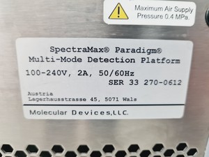 Thumbnail image of Molecular Devices SpectraMax Paradigm Multi-Mode Detection Platform w/ SoftMax