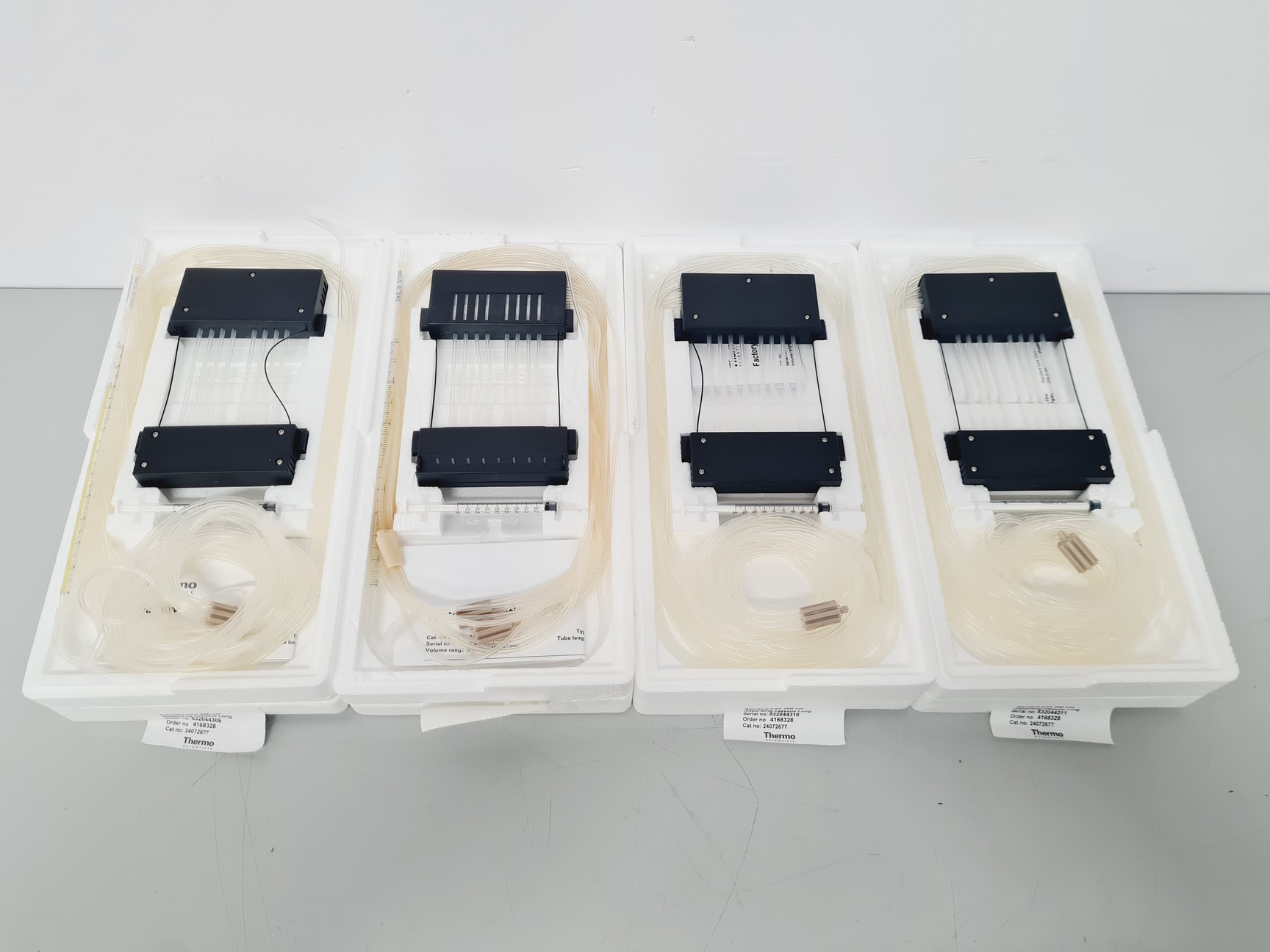 Image of 6 x Thermo Scientific Dispensing Cassettes - Metal Tip, Plastic Tip & 200cm Tube