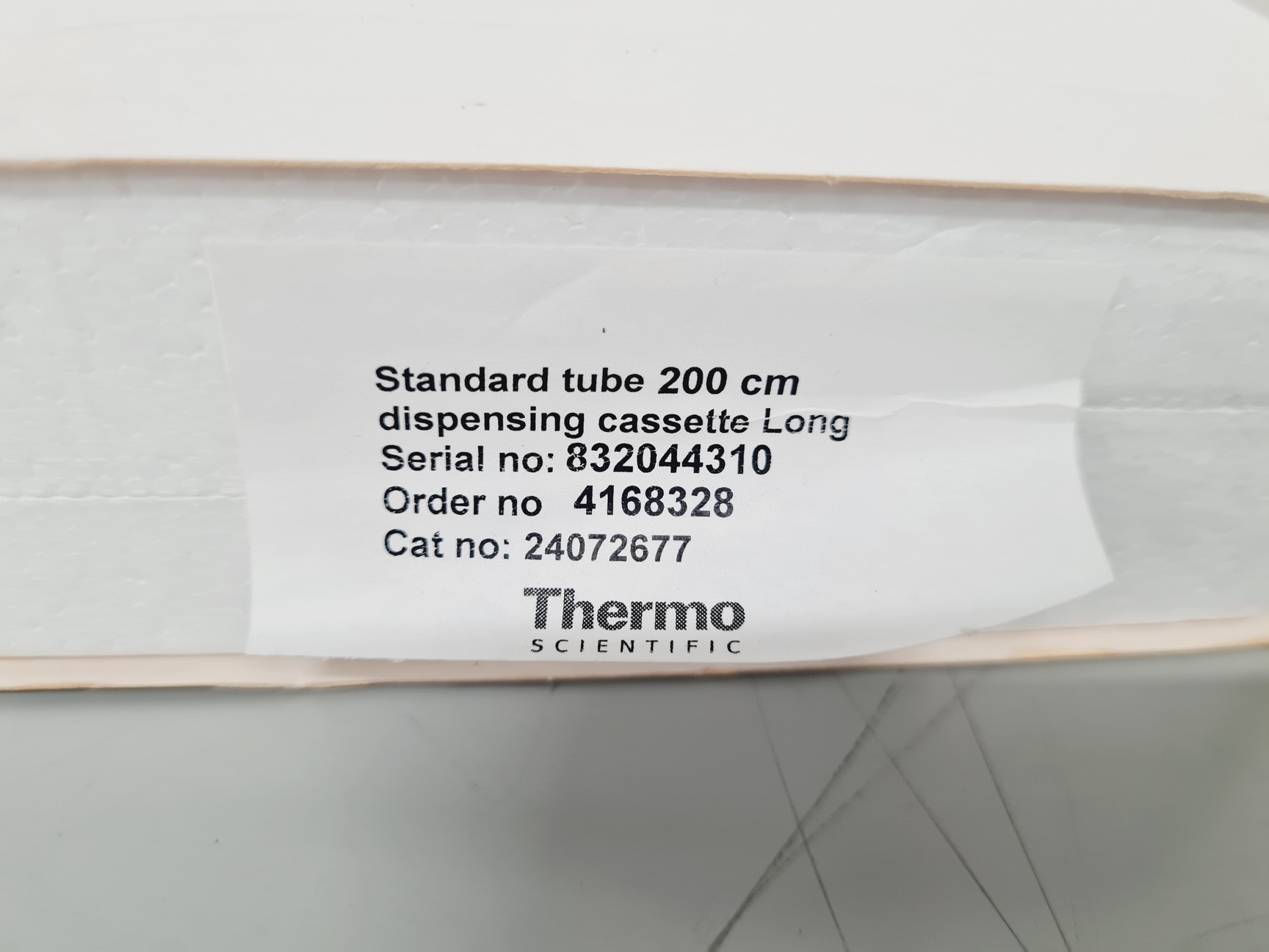Image of 6 x Thermo Scientific Dispensing Cassettes - Metal Tip, Plastic Tip & 200cm Tube