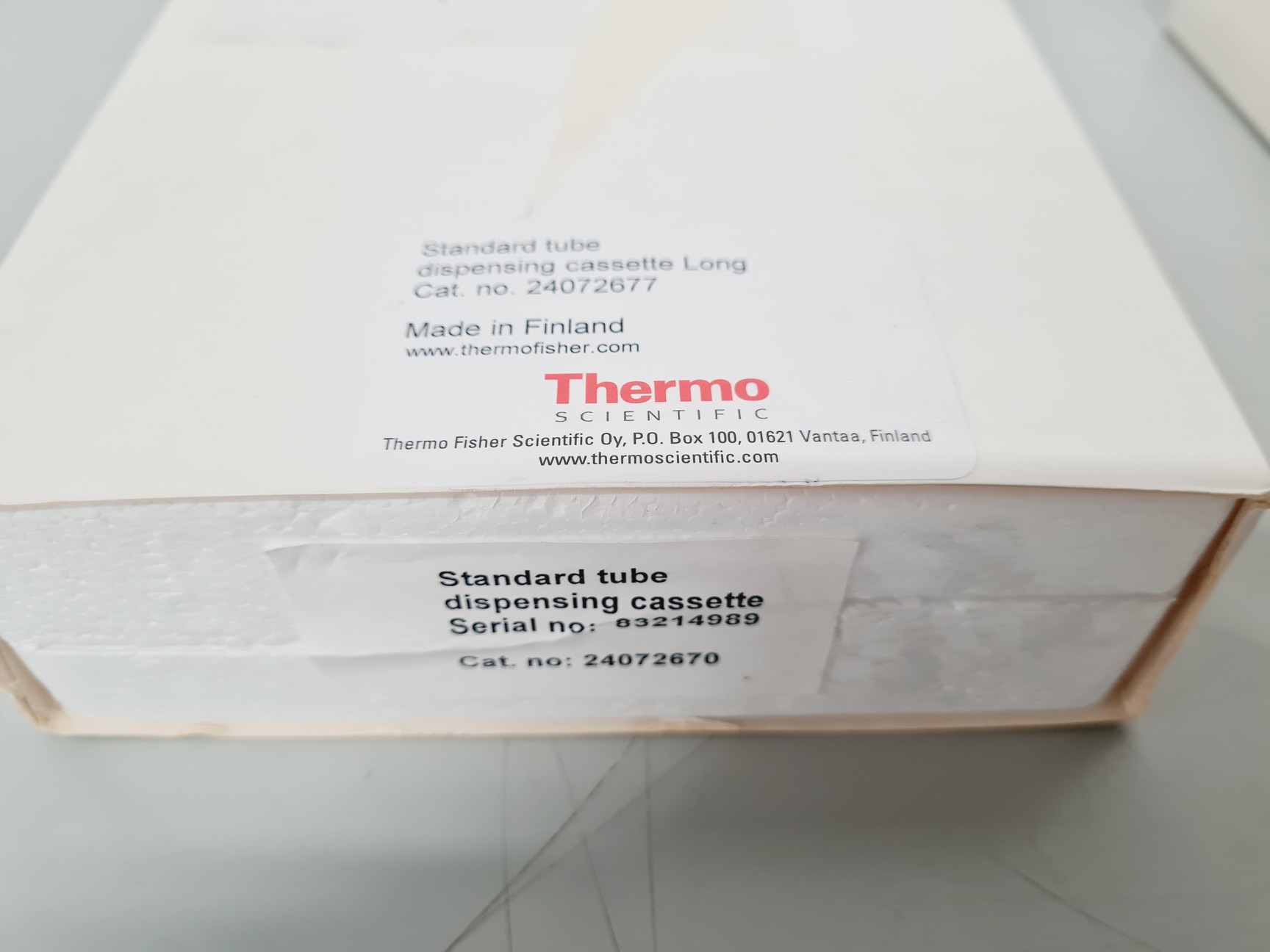 Image of 6 x Thermo Scientific Dispensing Cassettes - Metal Tip, Plastic Tip & 200cm Tube
