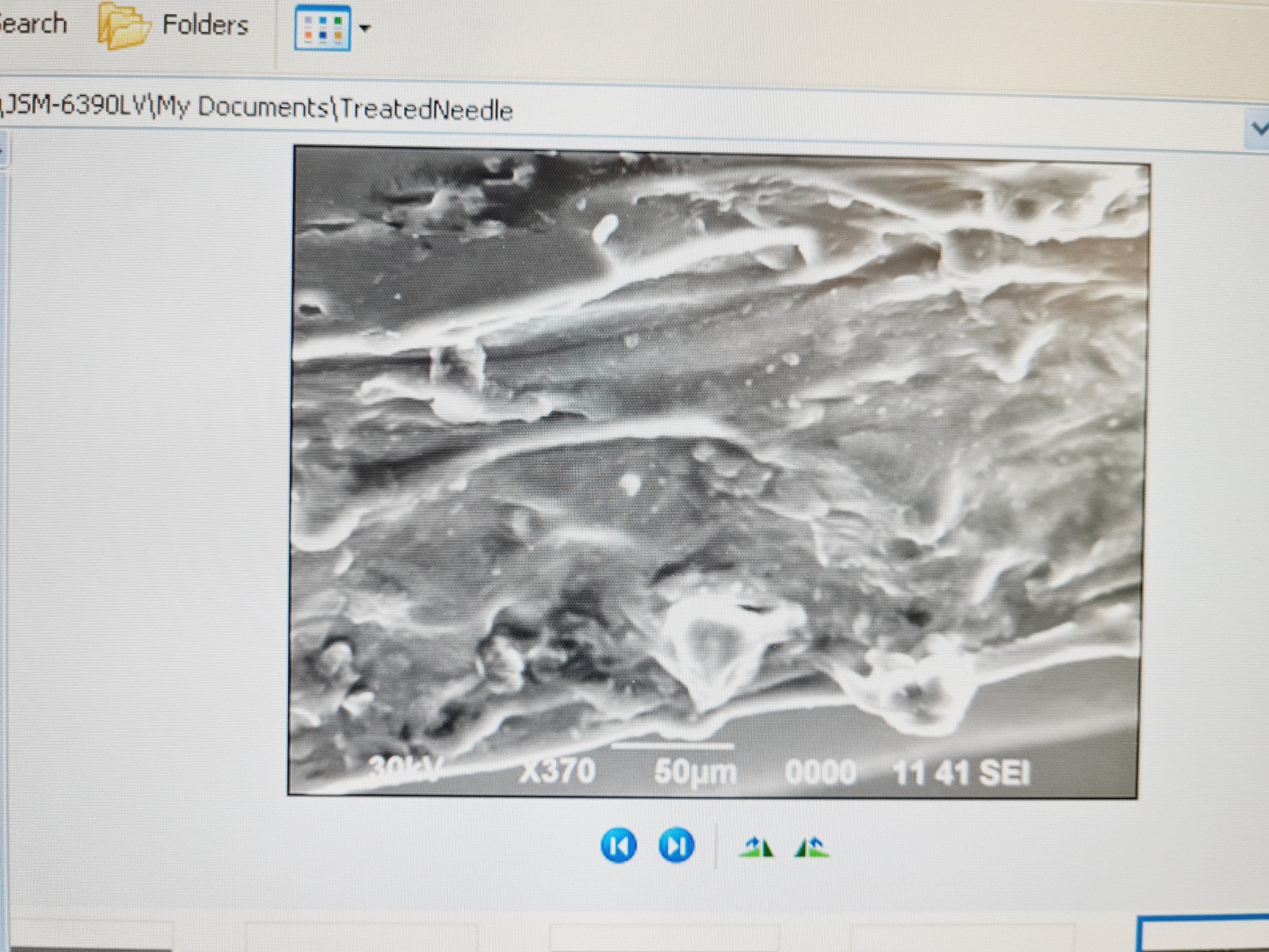 Image of Jeol JSM-639OLV Scanning Electron Microscope With Inca X-act SEM Lab