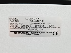 Thumbnail image of Shimadzu UFLC XR Prominence System with AB MDS SCIEX API 4000 LC/MS/MS