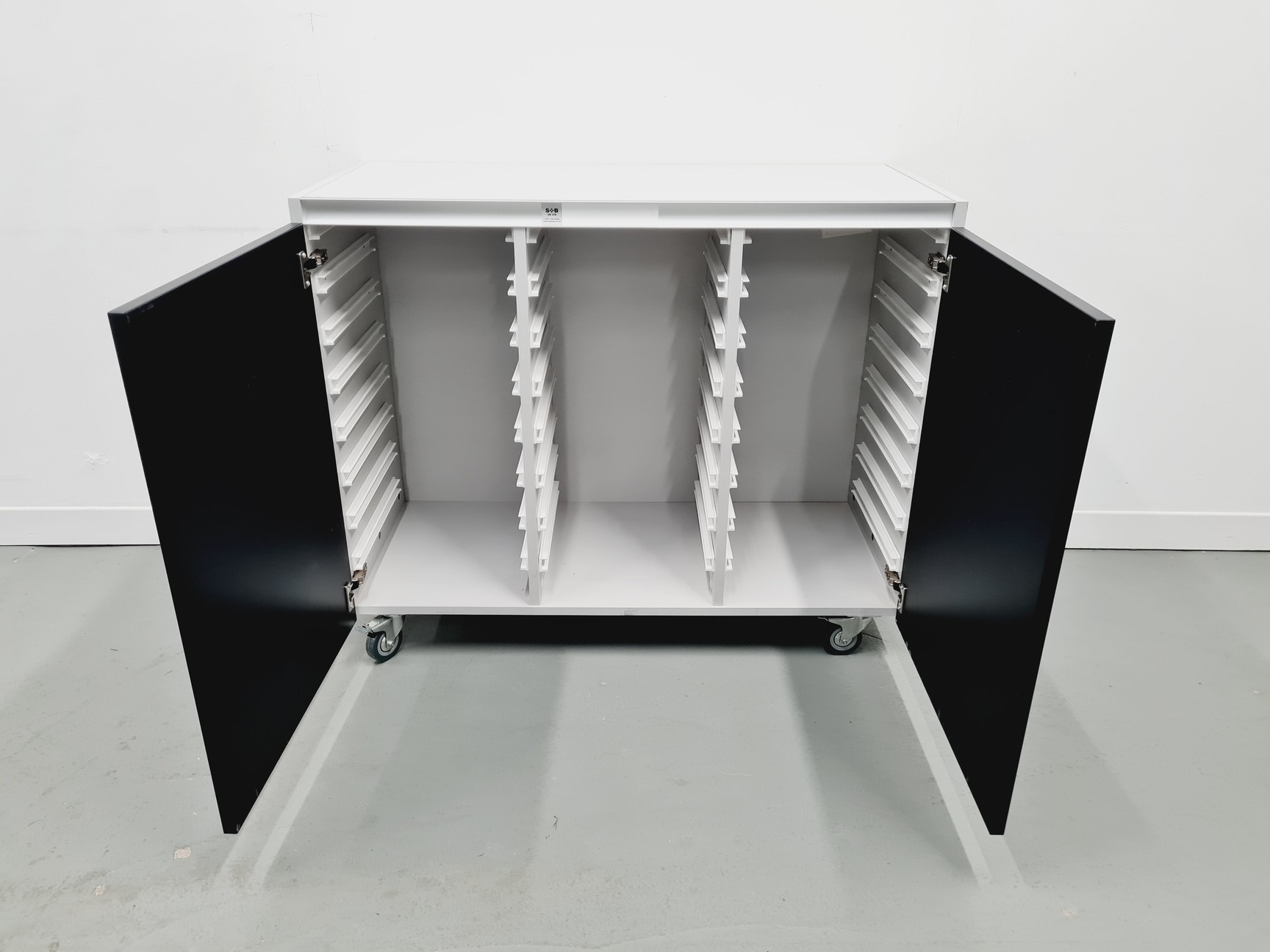 Image of Set of 7 S+B Wheeled Laboratory Cupboards