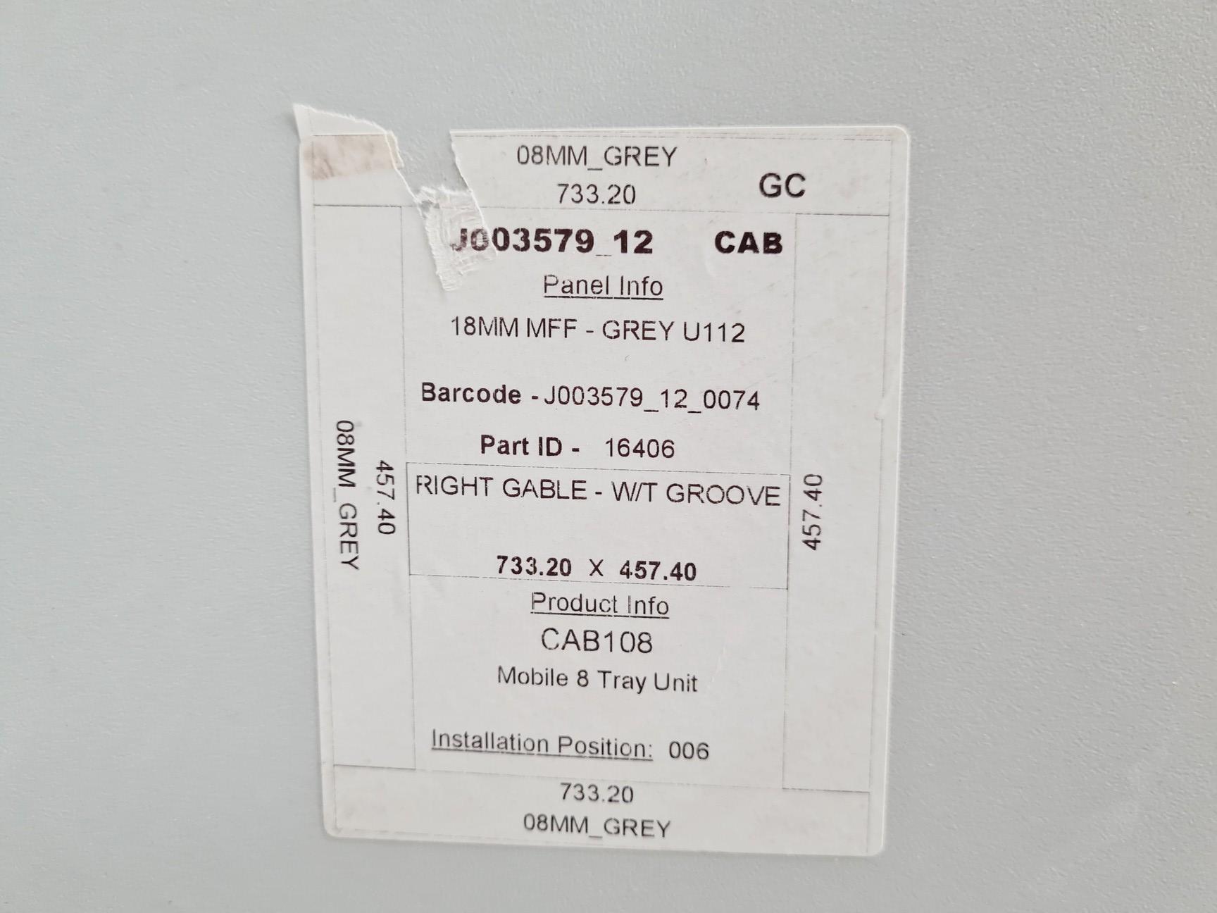 Image of Set of 7 S+B Wheeled Laboratory Cupboards