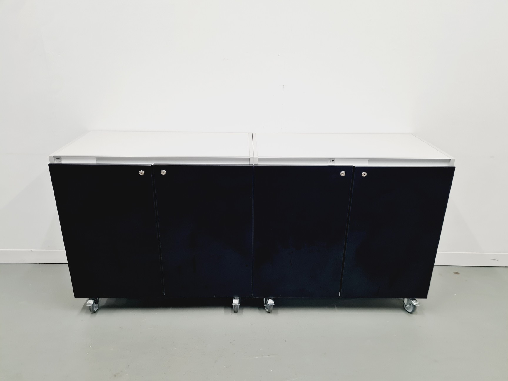 Image of Set of 7 S+B Wheeled Laboratory Cupboards