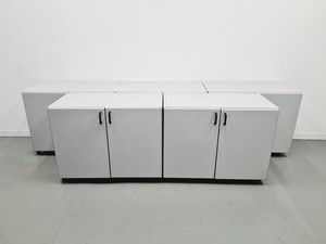 Thumbnail image of Set of 5 S+B Under Bench Laboratory Storage 2 Doored Cupboards Lab