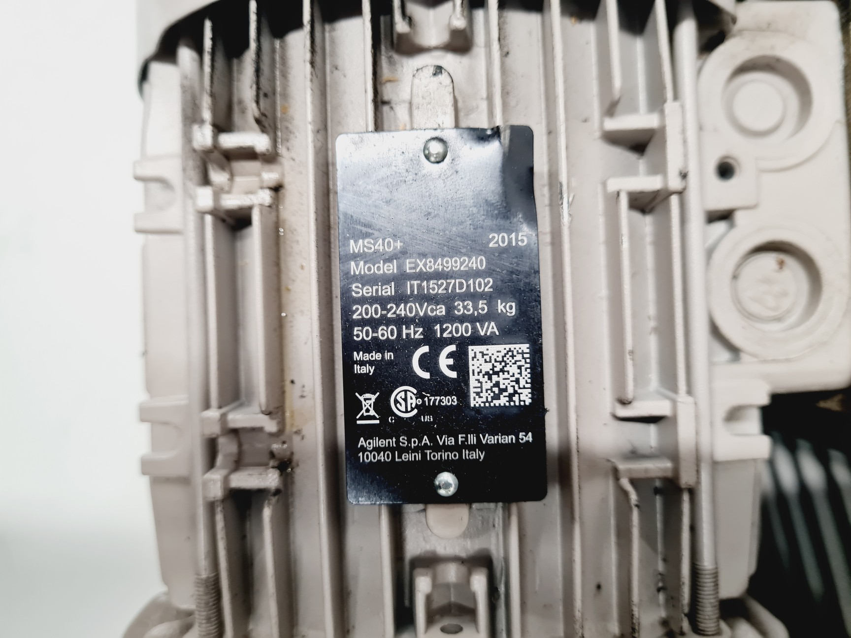 Image of Agilent MS40+ Vacuum Pump - Spares/Repair Lab