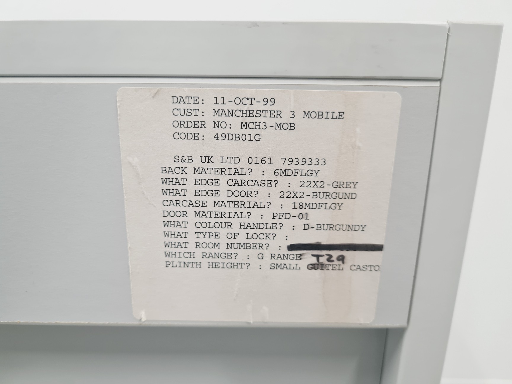 Image of Set of 4 S+B Under Bench Lab Storage 2 Doored Cupboards