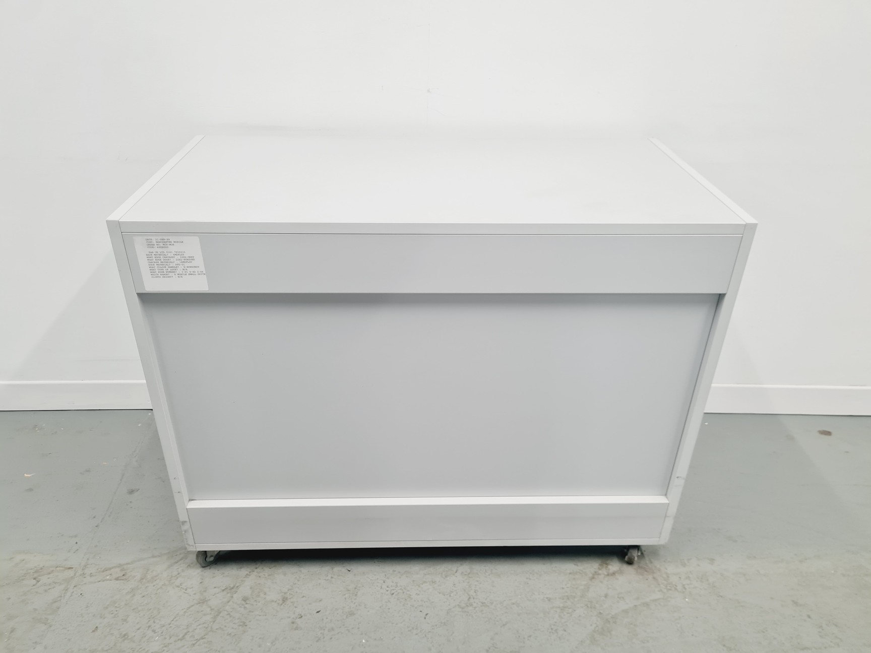 Image of Set of 5 S+B Under Bench Storage 3 Drawer Chests Lab