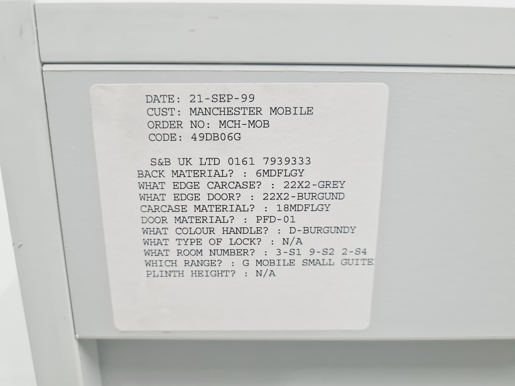 Image of Set of 5 S+B Under Bench Storage 3 Drawer Chests Lab