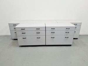 Thumbnail image of Set of 5 S+B Under Bench Lab Storage 3 Drawer Chests