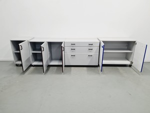 Thumbnail image of Set of 5 Under Bench Laboratory Storage Mixed Sizes Cupboards