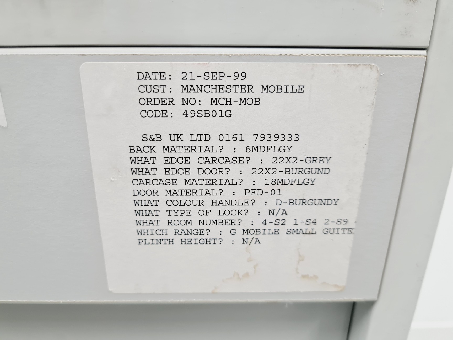 Image of Set of 5 Under Bench Laboratory Storage Mixed Sizes Cupboards