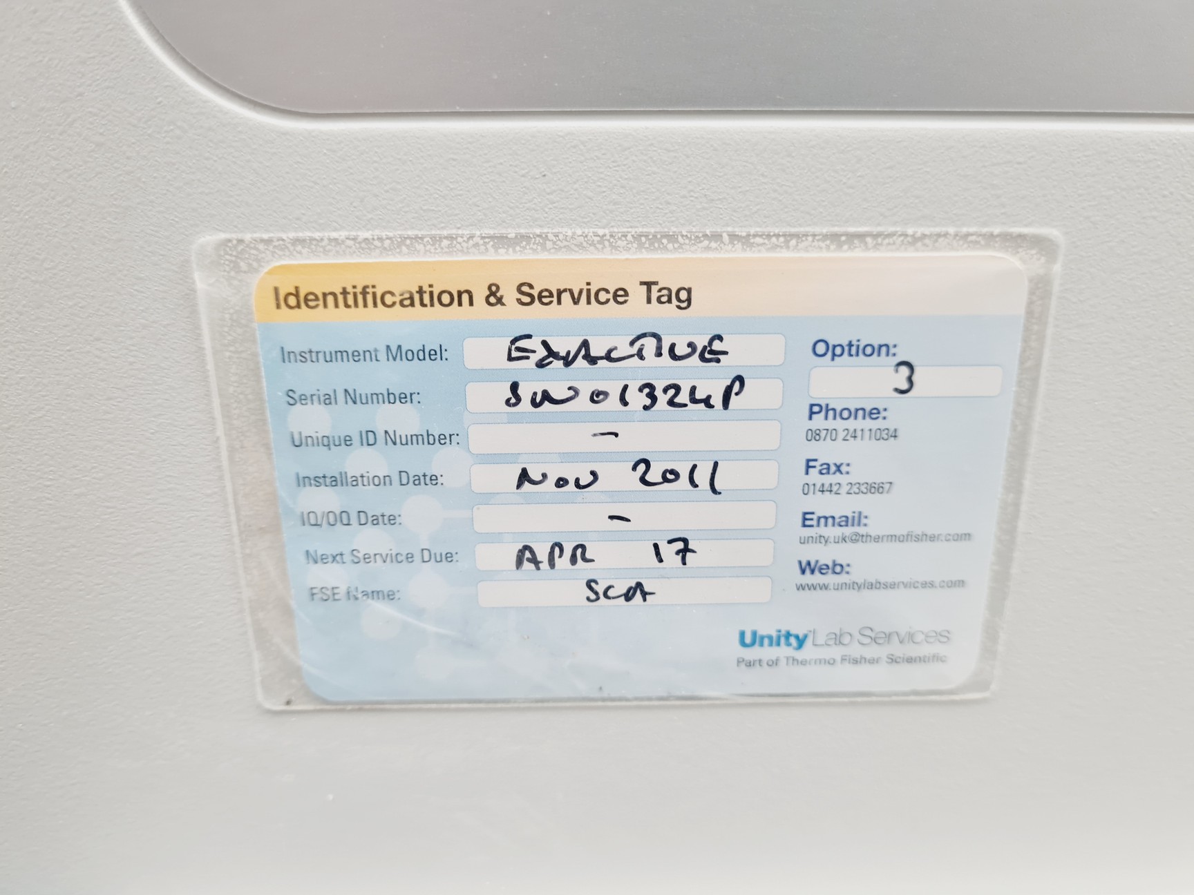 Image of Thermo Exactive Mass Spectrometer 