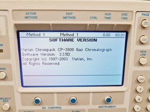 Thumbnail image of Varian CP-3800 Gas Chromatograph 