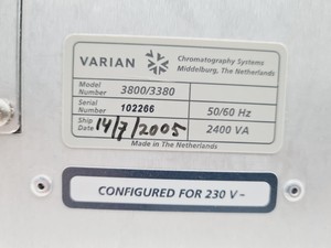 Thumbnail image of Varian CP-3800 Gas Chromatograph