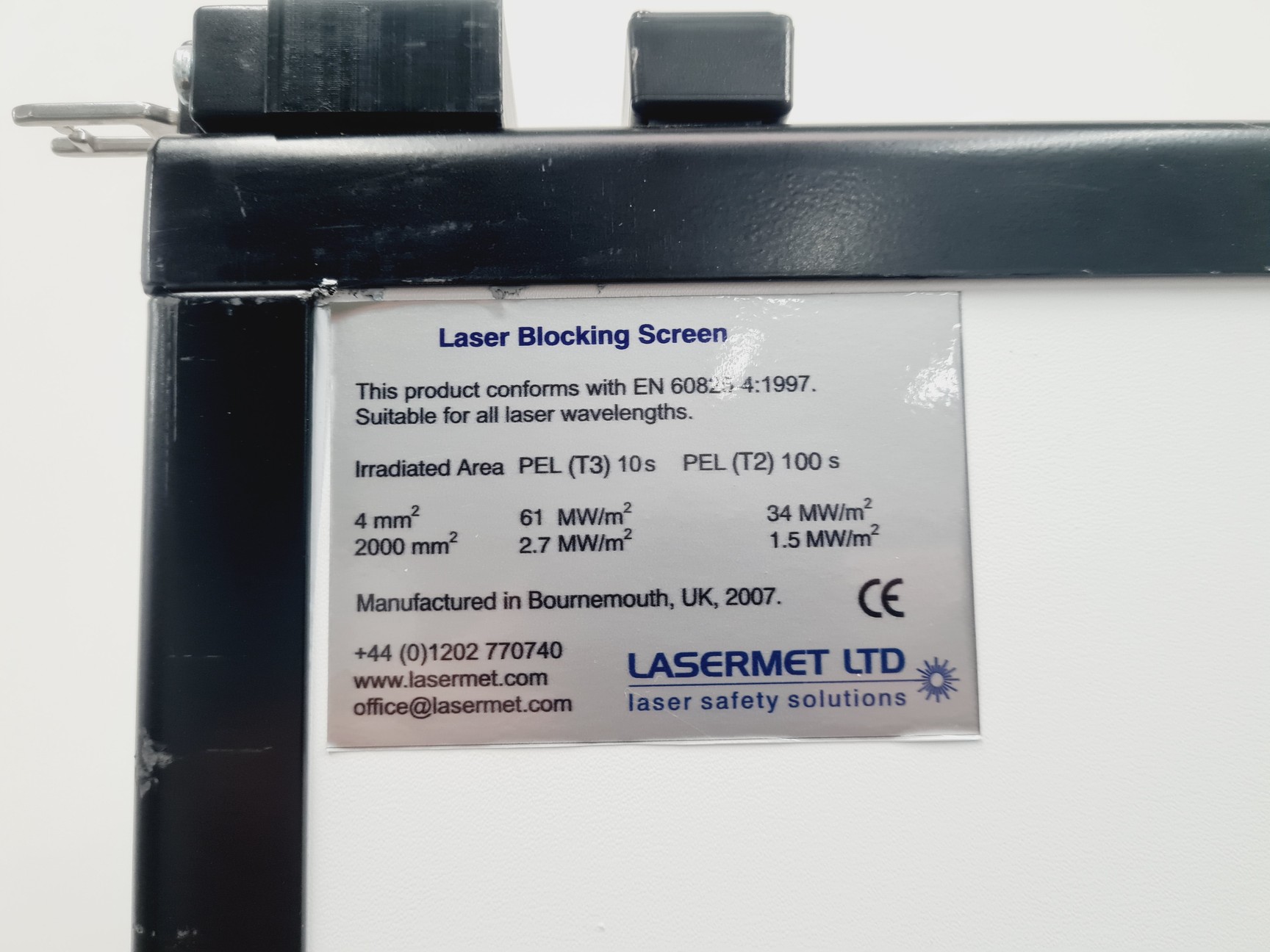 Image of Lasermet Heavy Duty Laser Blocking Screen